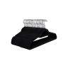 Velvet hangers 50 pcs., black