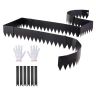 Landscape Edging VEVOR HA-SS25017, 6 pcs, Black, 101.6 × 20.3 cm
