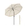 SONGMICS Parasol zewnętrzny, ośmiokątny, Ø 180 × 157–208 cm
