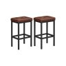 Bar stool set of 2 pcs. 40 x 30 x 62 cm without back