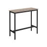 Rectangular bar table, black