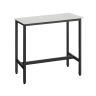 Bar table 40x100x90cm., white/black