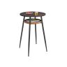 Kitchen table 70x70x91cm., black/brown