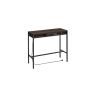 Desk with charging station and drawer 40x120x104.6cm., dark brown/black