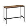 Bar table 40x120x90cm., brown/black