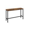 Bar table 140x40x90cm., brown/black