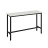 Bar table 140x40x90cm., white/black