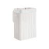 Bamboo laundry basket, white