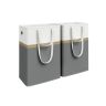 Set of 2 laundry baskets 75L., assorted colors
