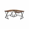 Vintage desk, brown and black