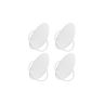 Set of 4 clothes hooks 5.5x7.3x8.5cm., white