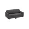 Sofa 79x166x85,6cm, ciemnoszara