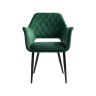 Set of 2 dining chairs with armrests