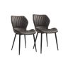 Dining chair set of 2, gray