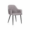 Set of 2 vintage dining chairs, grey