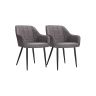 Set of 2 dining chairs, grey