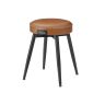 Stool 48x48x48.2cm., brown/black