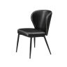 Set of 2 dining chairs 55x52x80.7cm., black