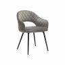 Velvet dining chair, gray
