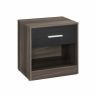 Side table 28x39x41cm., black/silver