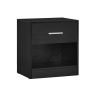 Nightstand 28x39x41cm., black