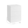 Side table with charging station 35x40x59cm., white