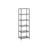 Transparent shelf 30x40x177.3cm., black