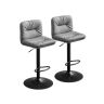 Set of 2 bar stools 47x41x110cm., black