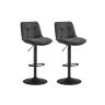 Bar stool set 43x48.5x114cm., dark gray