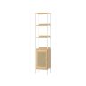 Shelf 30x40x174.7cm., light brown/white