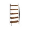 Shelf 30x80x170cm., brown/black
