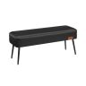 Puf 43x110x40cm., czarny