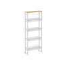 Kitchen shelf 13x45.4x99.6cm., white/light brown