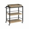 Kitchen cabinet 40x72x86cm., light brown/black
