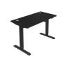 Electric, height-adjustable desk, black