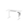Electric height-adjustable desk 60x120x120cm., white/gray