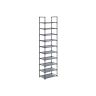 Shoe shelf 28x45x173cm., black