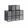 Shoe boxes for high heels, black
