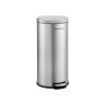 Stainless steel trash can, silver