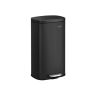 Black kitchen trash can