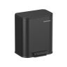 Trash can 20L, black