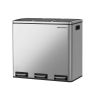 Trash can 54L., silver/black