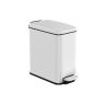 Trash can 38.4x17x35cm., white