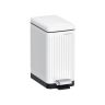 Trash can 10L., white/black