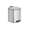 Trash can 6L., silver color
