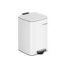 Trash can 34x28.5x40.4cm., white