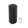 Trash can 30x30x74.6cm., black