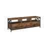 Szafka RTV LTV301B01 147 x 40 x 50 cm, brązowo-czarna