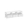 Szafka RTV 40x147x50cm, biało-czarna