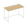 Desk 60x120x76cm., light brown/white